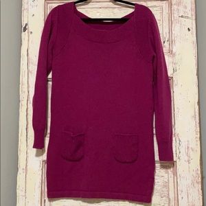Merrell Pink Wool Sweater Tunic